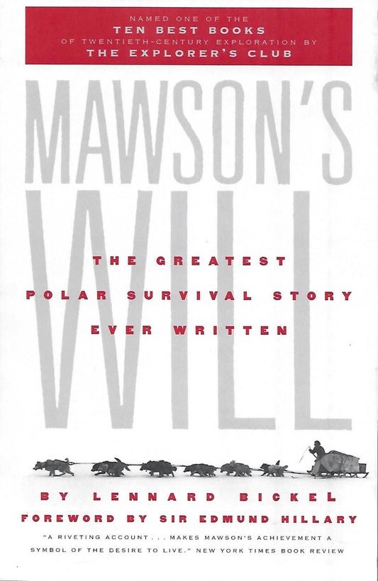 Mawson's Will: The Greatest Polar Survival Story Ever Written book cover