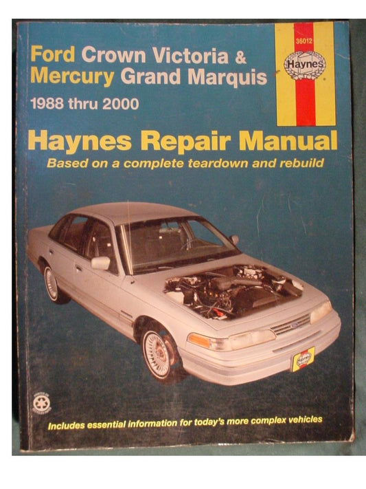 Ford Crown Victoria and Mercury Grand Marquis, 1988-2000 (Revised)