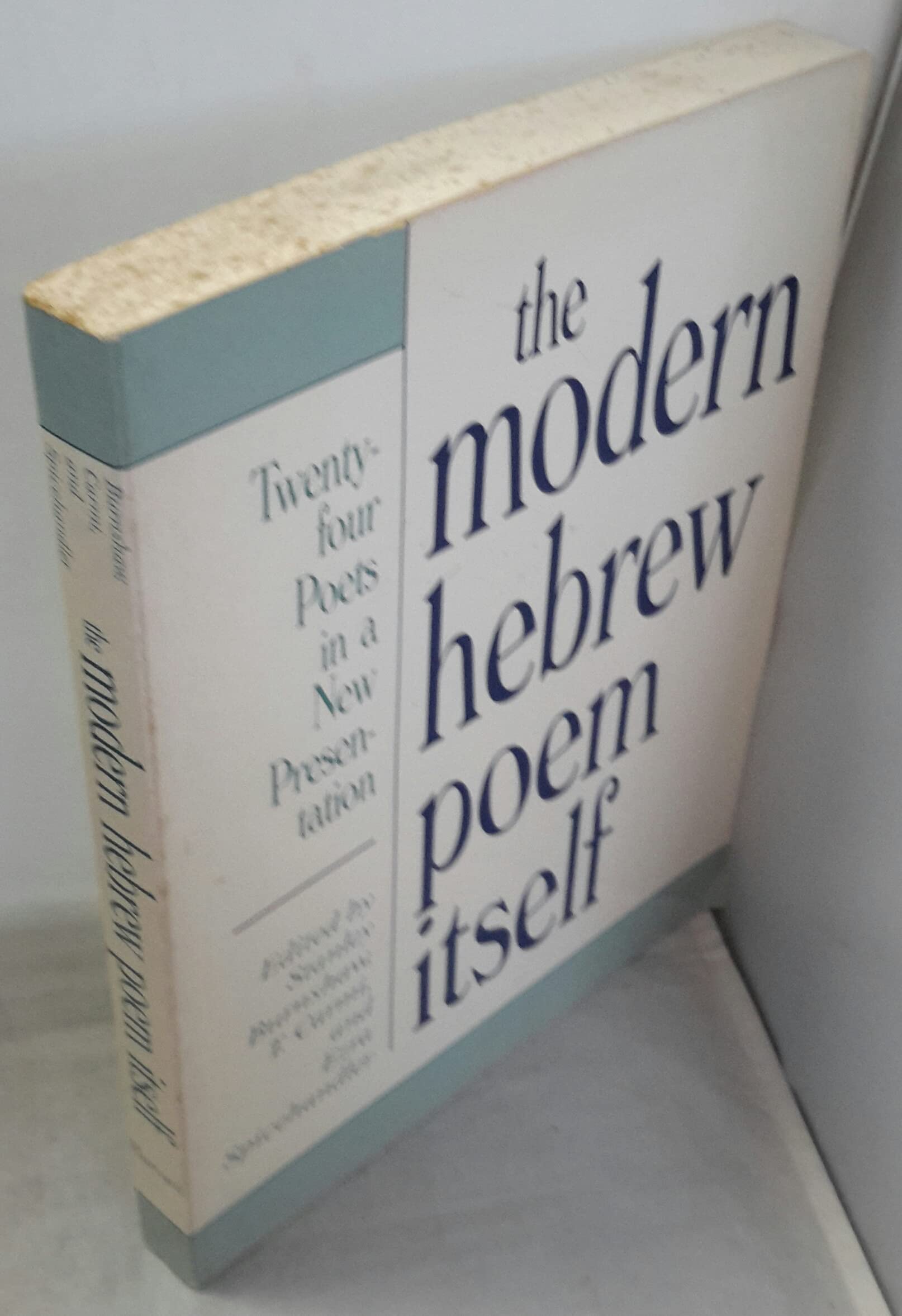 The Modern Hebrew Poem Itself: Twenty-Four Poets in a New Presentation book cover