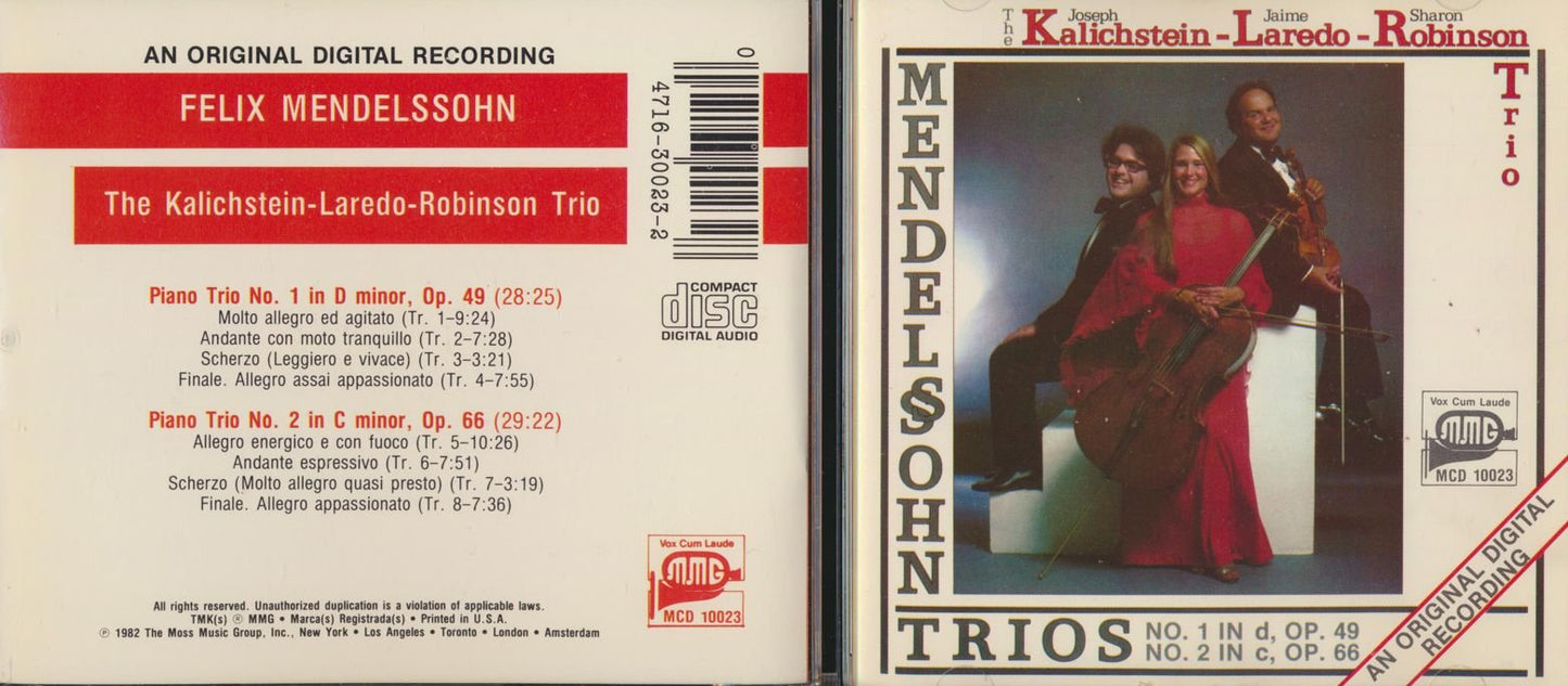Mendelssohn Trios - Kalichstein-Laredo-Robinson Trio CD book cover