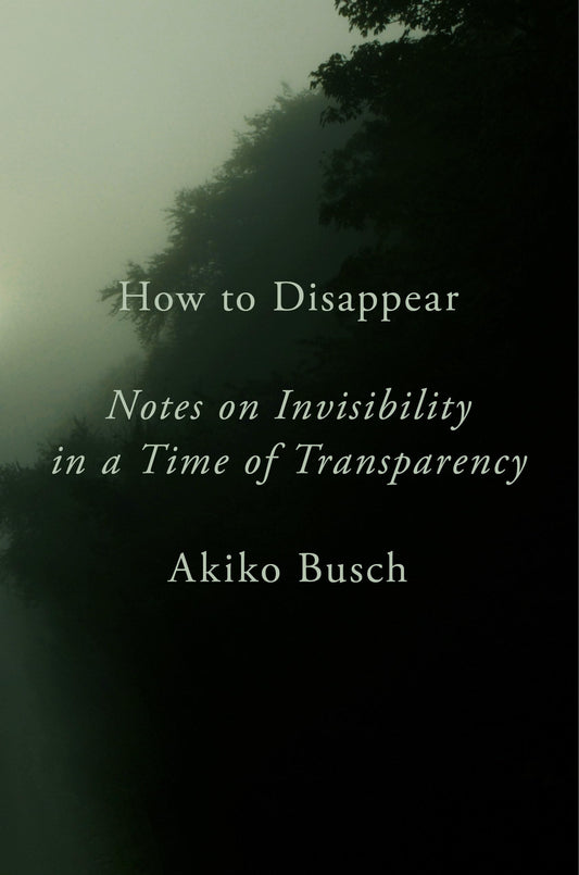 How to Disappear: Notes on Invisibility in a Time of Transparency book cover