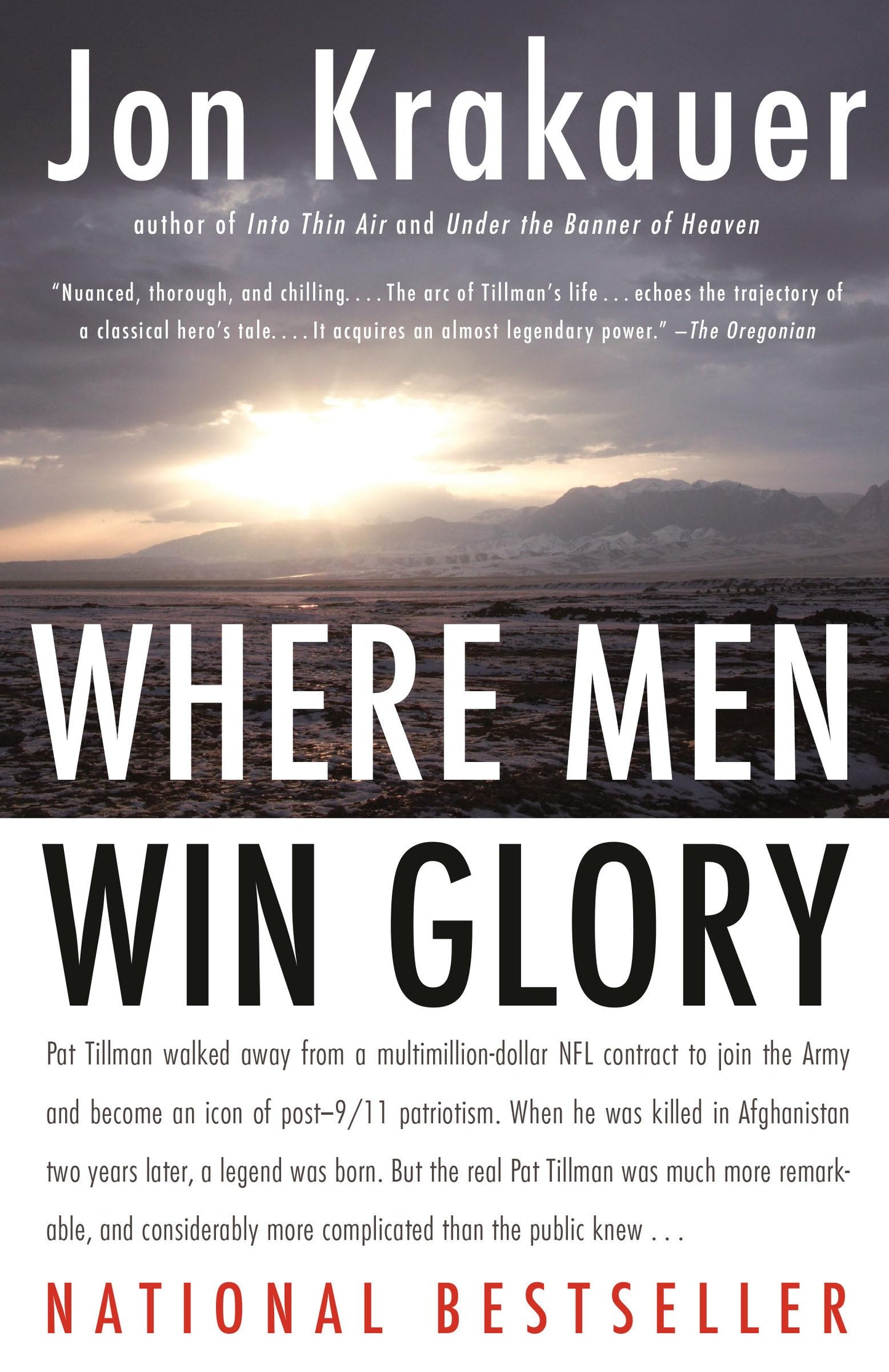 Where Men Win Glory: The Odyssey of Pat Tillman book cover