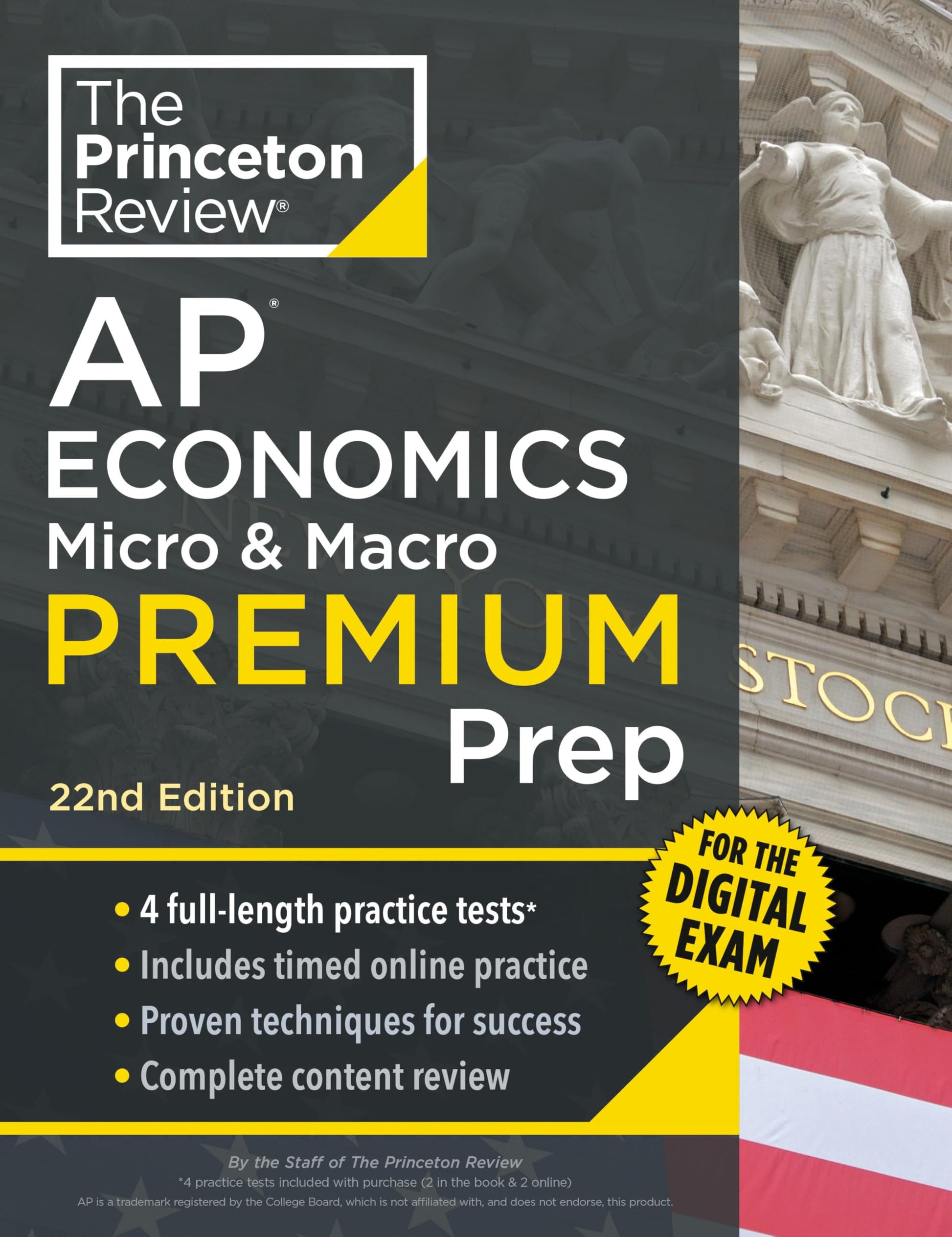 Princeton Review AP Economics Micro & Macro Premium Prep, 22nd Edition: 4 Practice Tests + Digital Practice Online + Content Review book cover