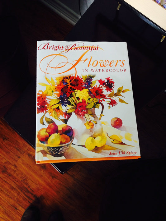 Bright & Beautiful Flowers in Watercolor book cover