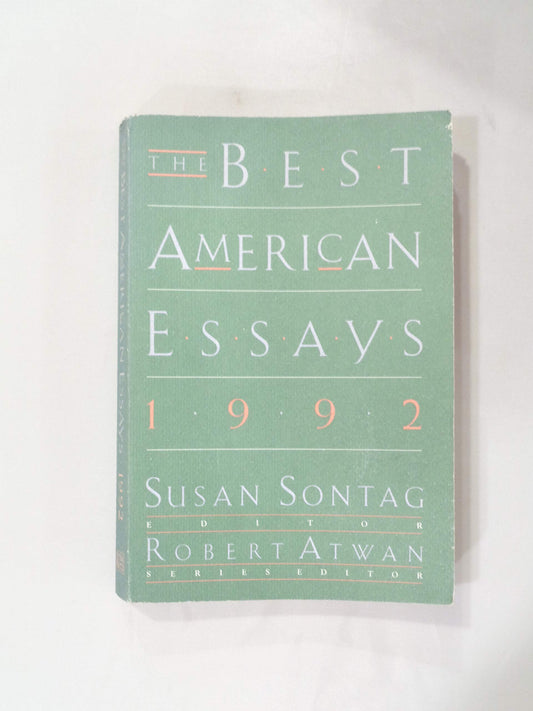 Best American Essays 1992 book cover