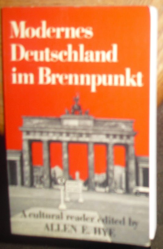 Modernes Deutschland Im Brennpunkt: A Cultural Reader