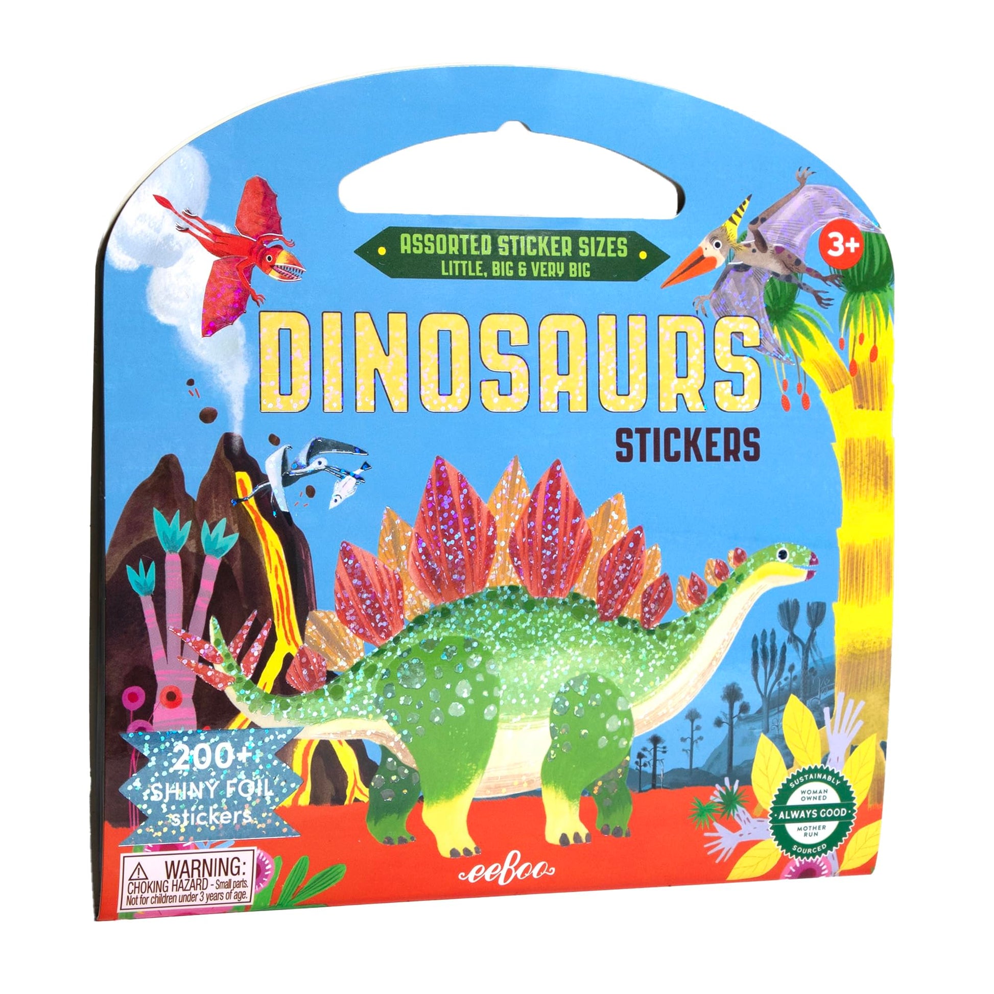 Dinosaurs Shiny Sticker Book book cover