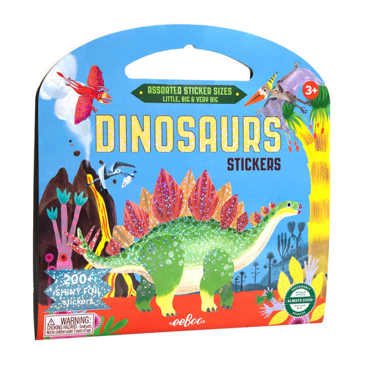 Dinosaurs Shiny Sticker Book book cover