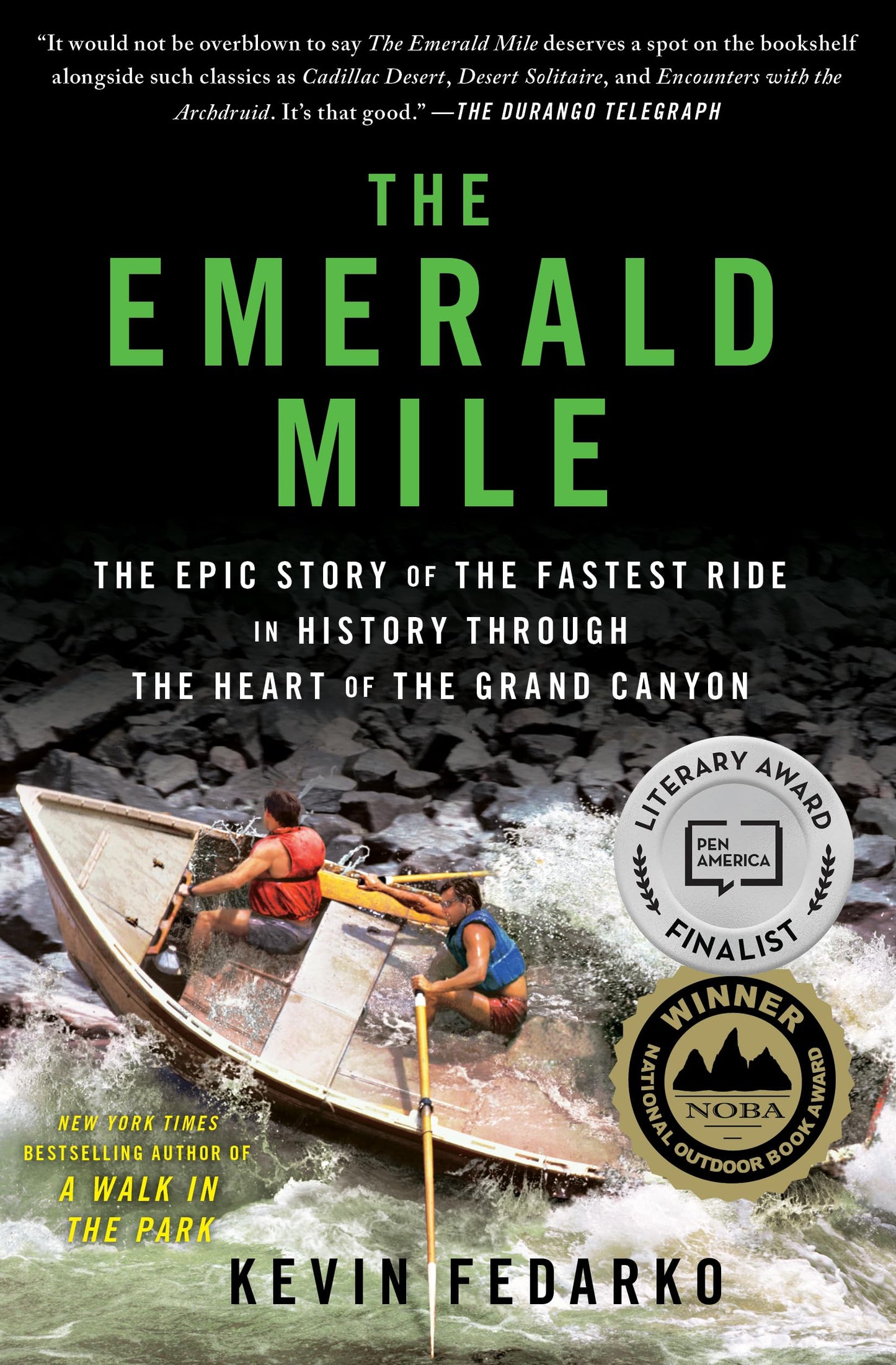 Emerald Mile: The Epic Story of the Fastest Ride in History Through the Heart of the Grand Canyon book cover