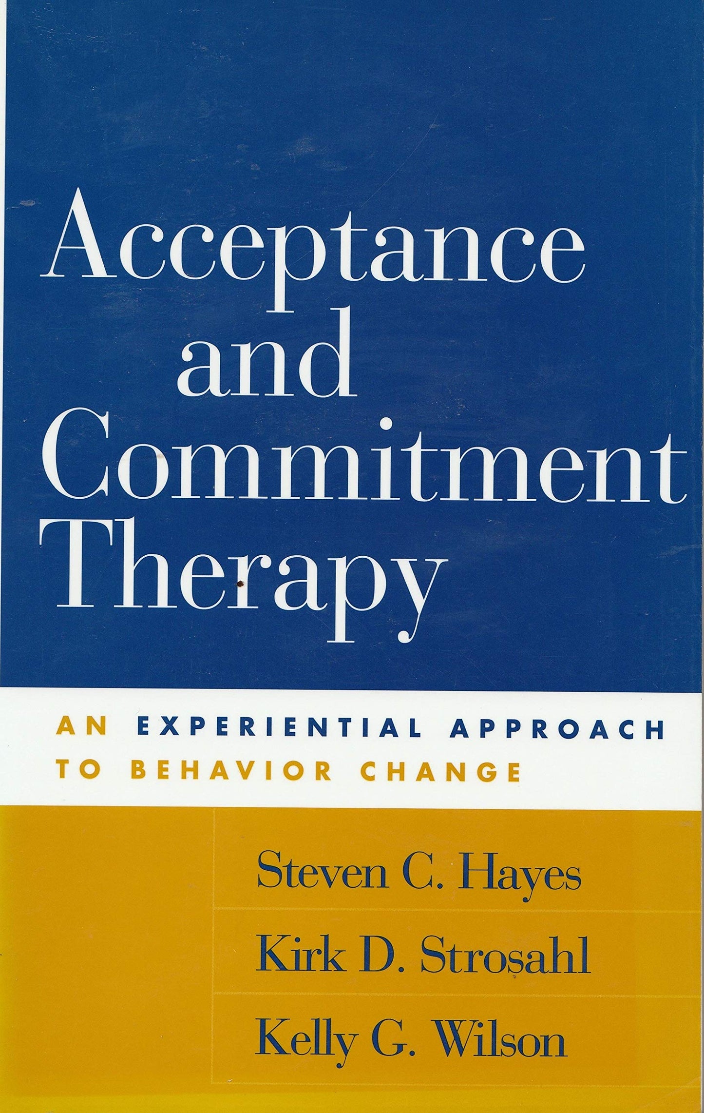 Acceptance and Commitment Therapy: An Experiential Approach to Behavior Change book cover