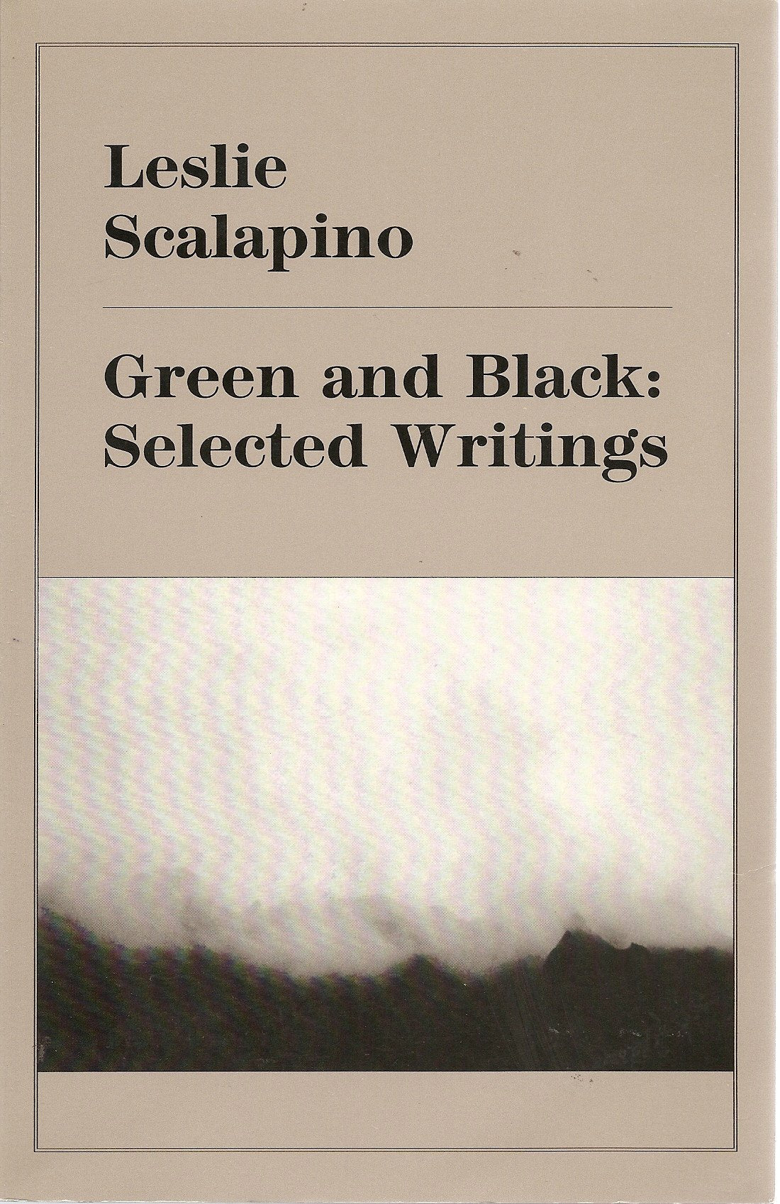 Green and Black: Selected Writings book cover