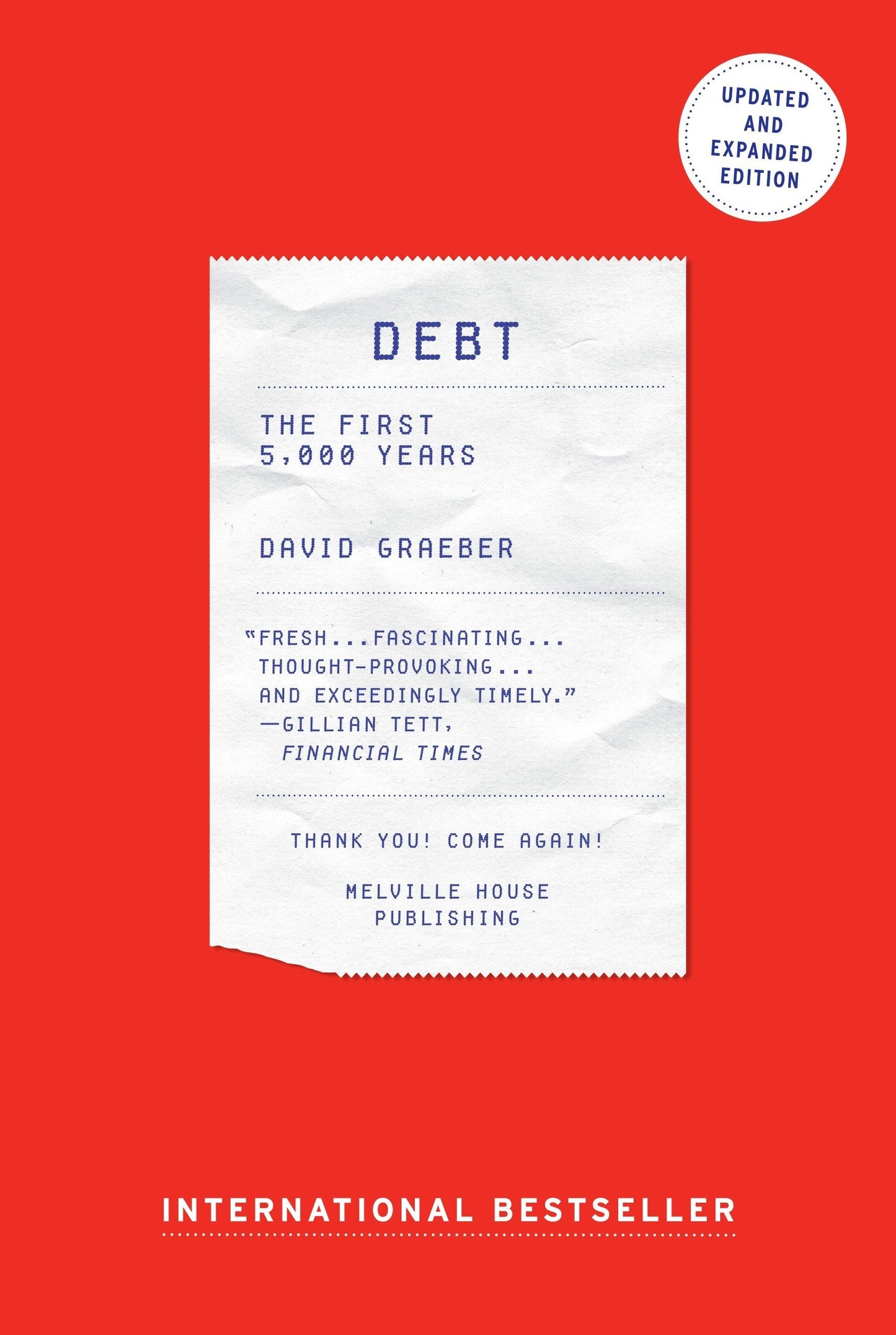 Debt: The First 5,000 Years, Updated and Expanded (Revised) book cover