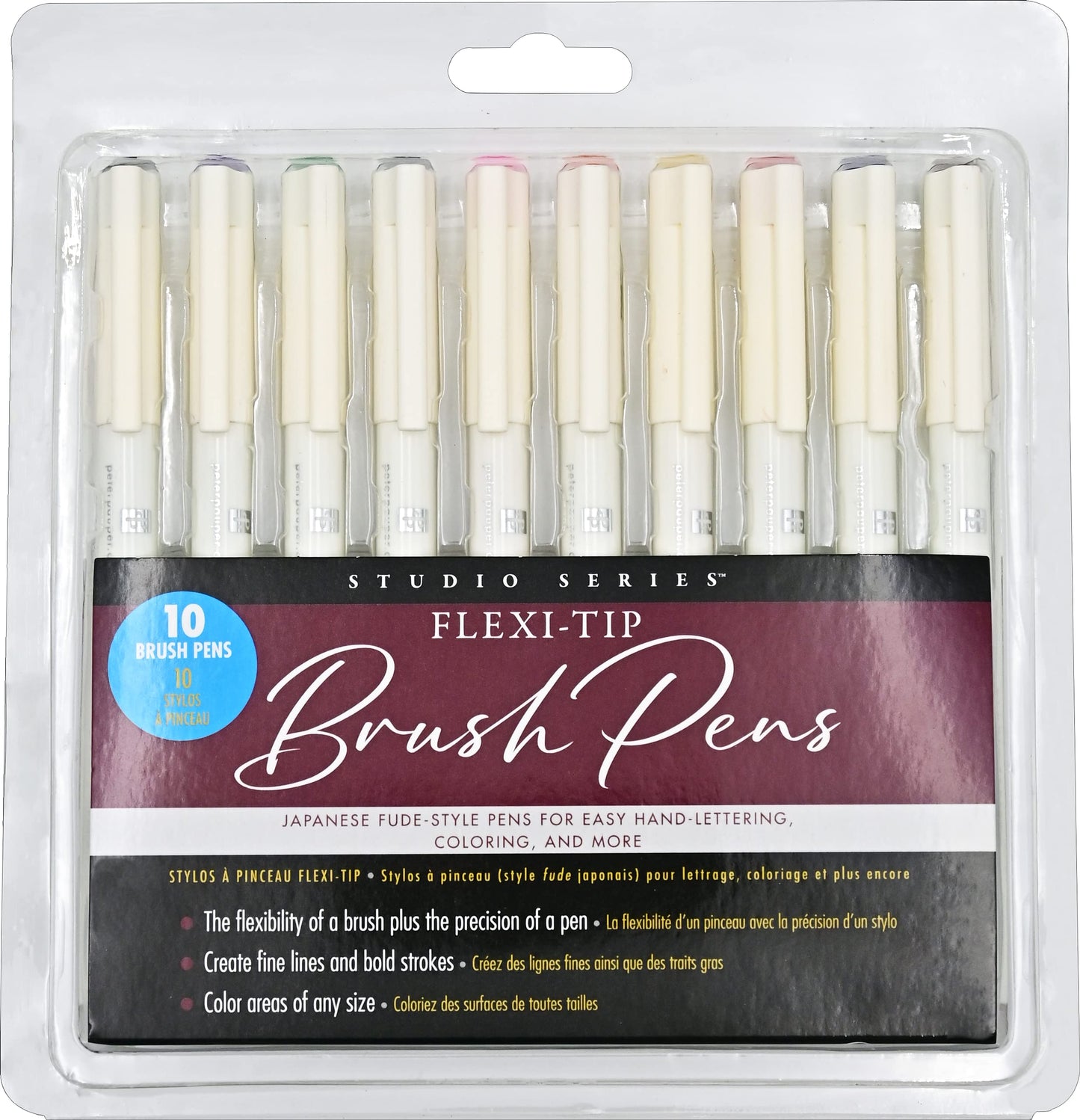 Flexi-Tip Brush Pens (Set of 10)