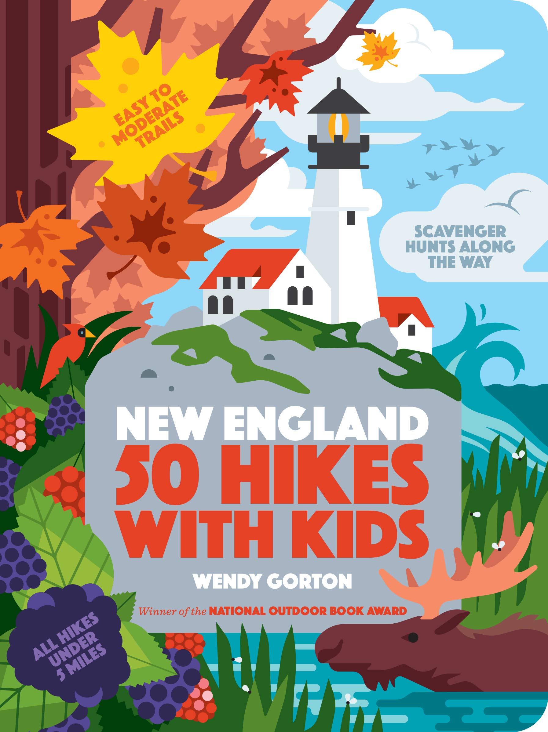 50 Hikes with Kids New England book cover