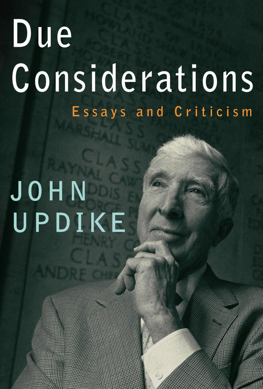 Due Considerations: Essays and Criticism book cover