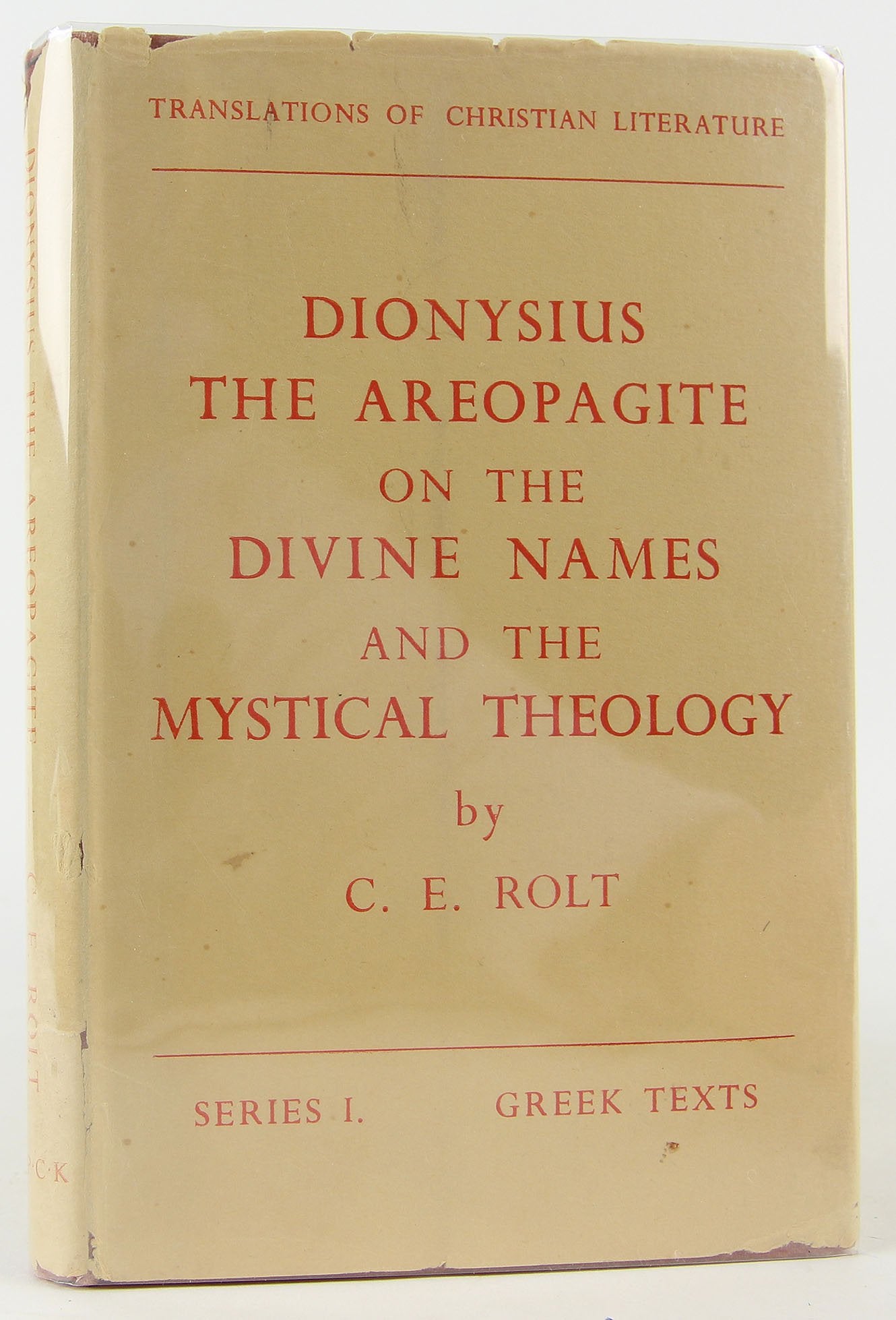 Dionysius the Areopagite on the Divine Names and the Mystical Theology book cover