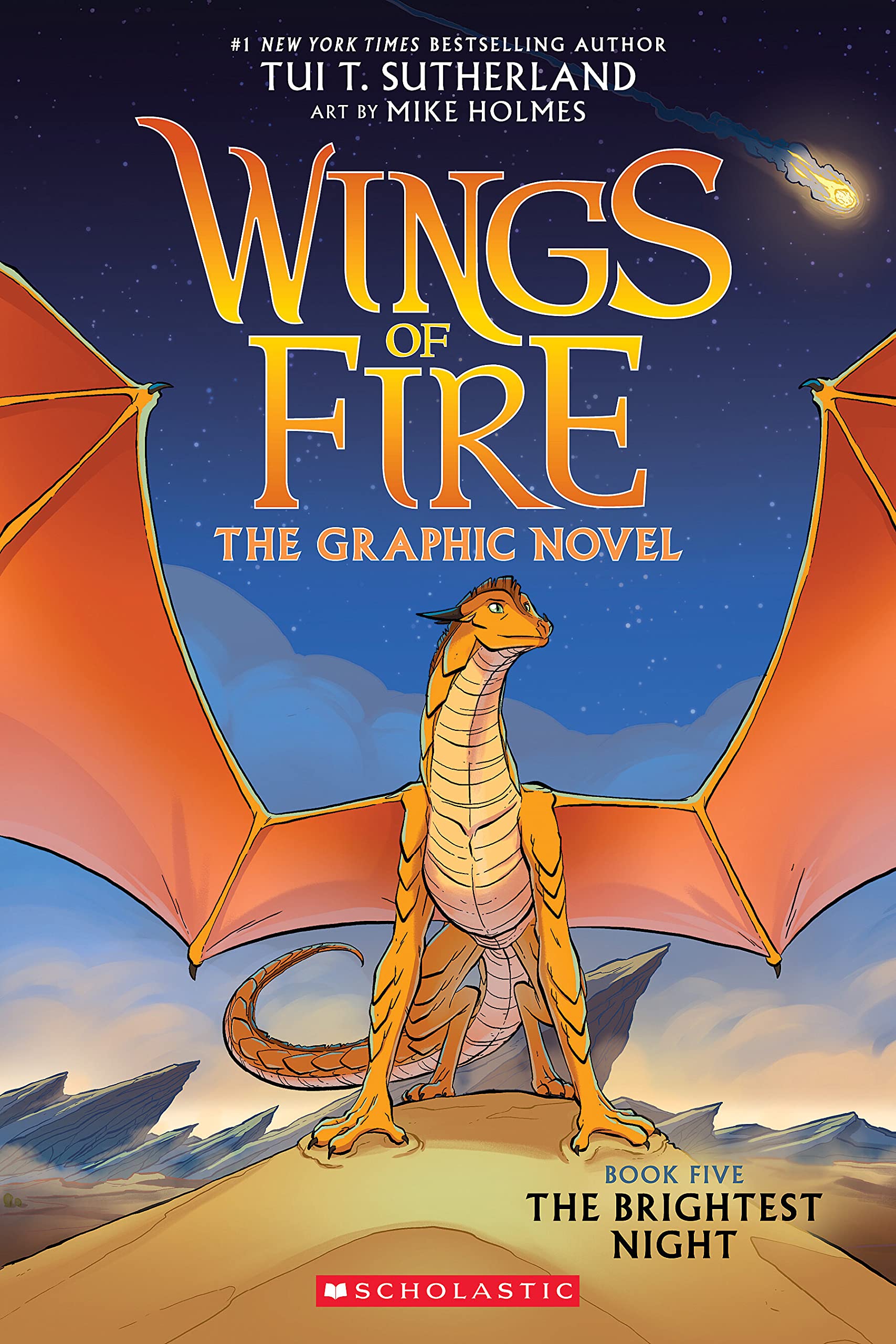 Wings of Fire: The Brightest Night: A Graphic Novel (Wings of Fire Graphic Novel #5) book cover