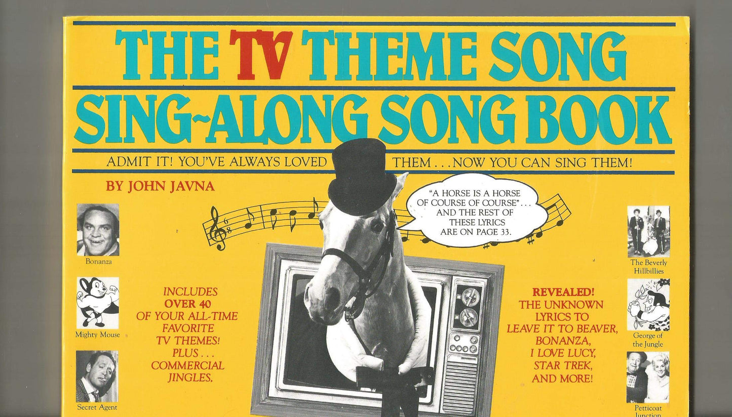 TV Theme Song Sing-Along Songbook book cover