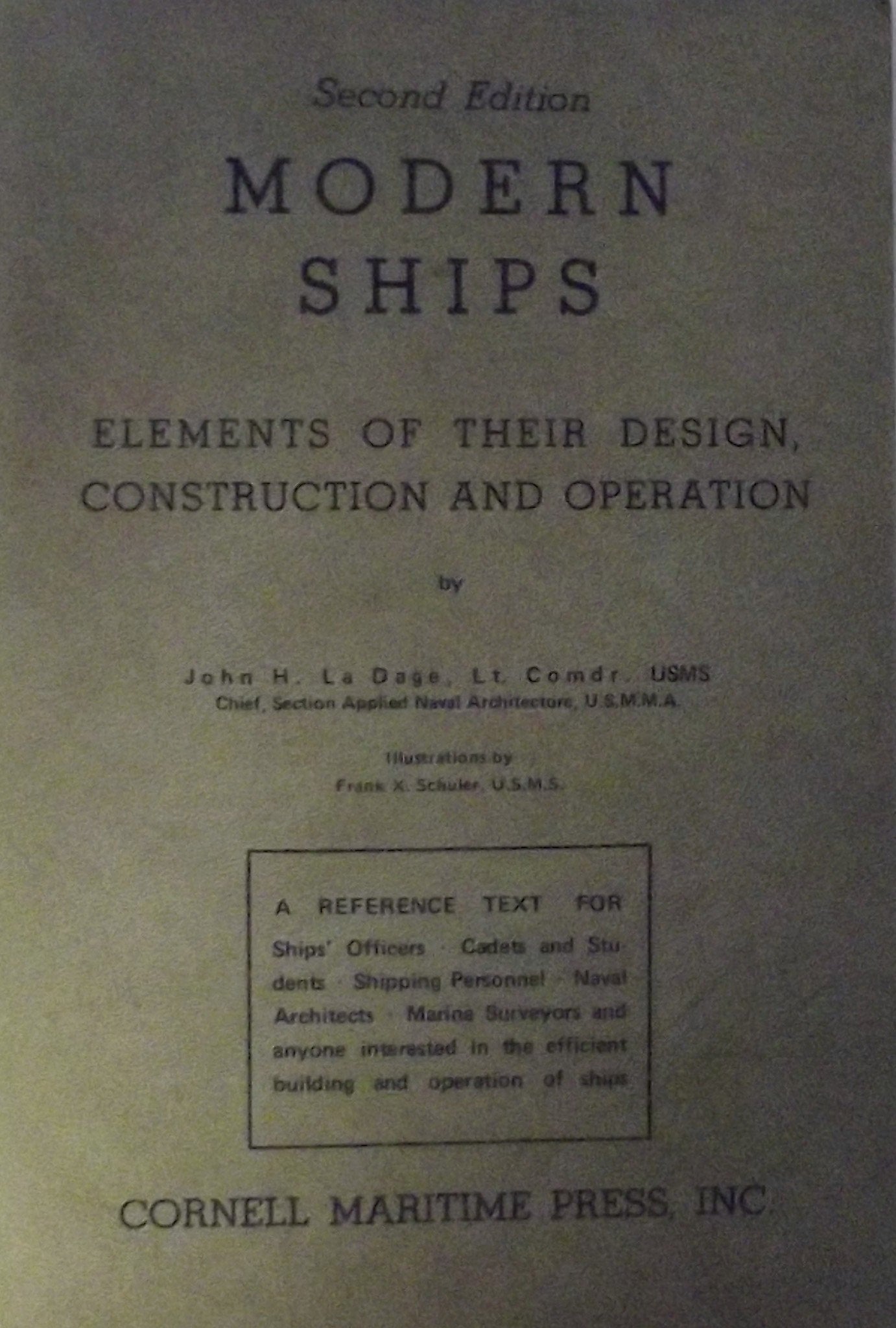 Modern Ships: Elements of Their Design, Construction, & Operation book cover