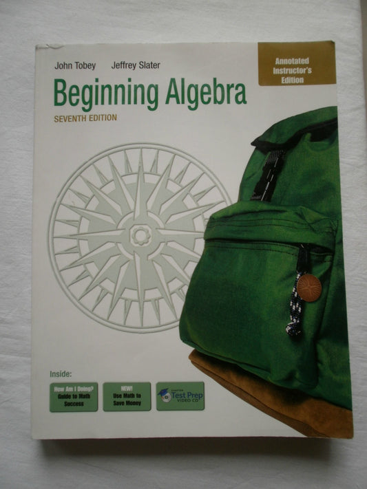 Beginning Algebra (Annotated Instructor's Edition)