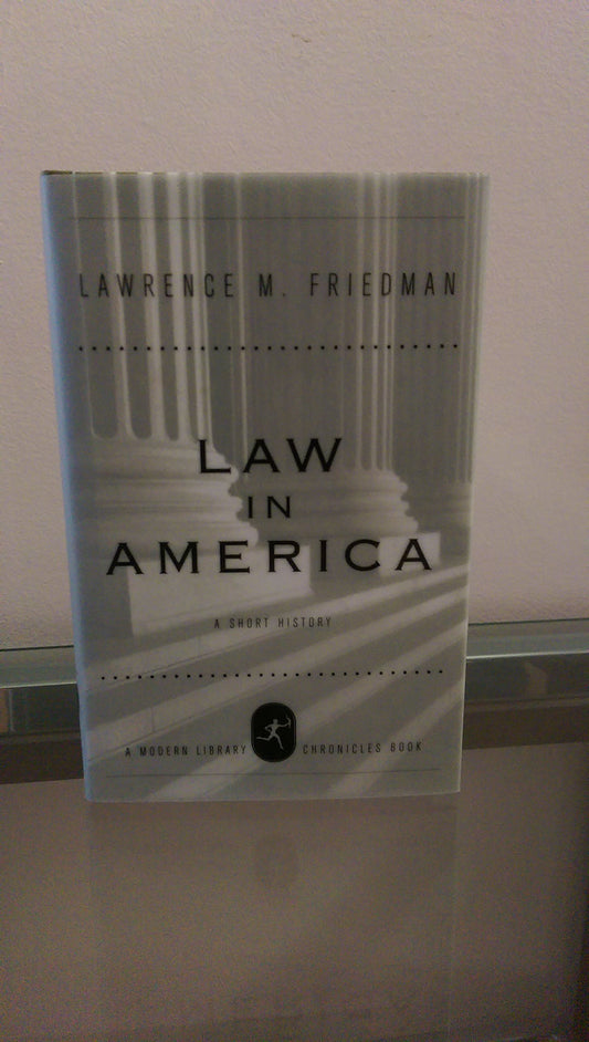 Law in America: A Short History book cover