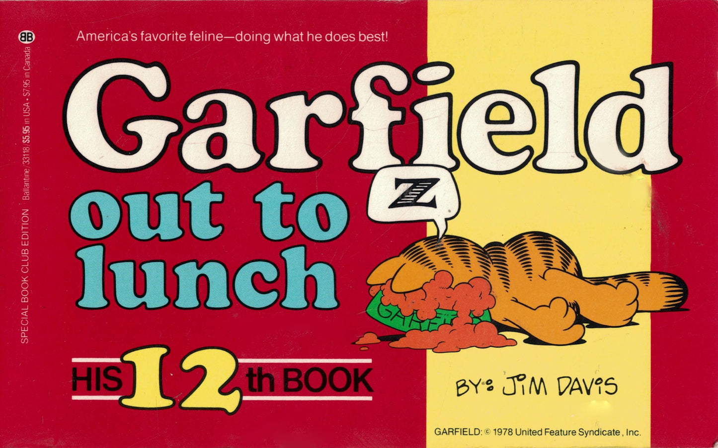 Garfield Out to Lunch book cover