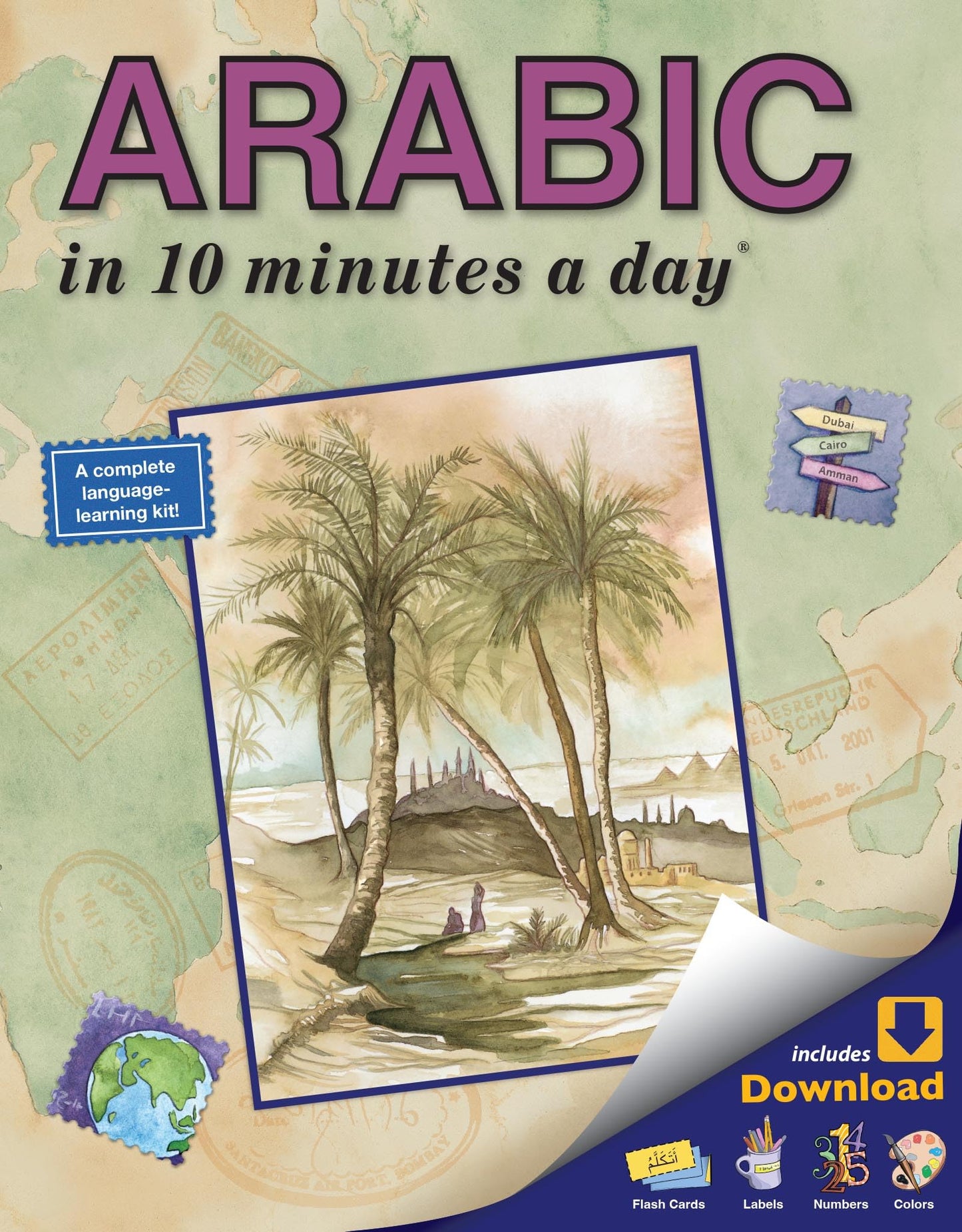 Arabic in 10 Minutes a Day book cover