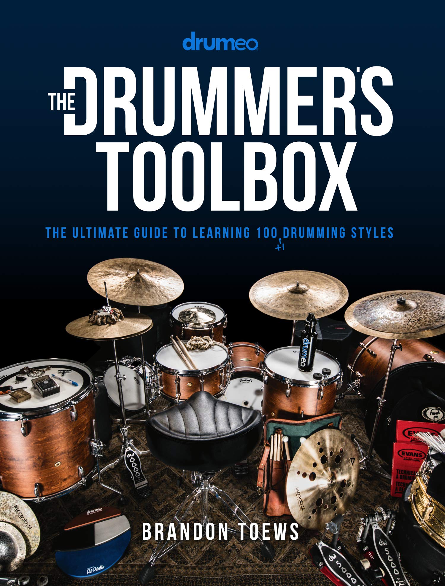 The Drummer's Toolbox: The Ultimate Guide to Learning 100 (+1) Drumming Styles book cover