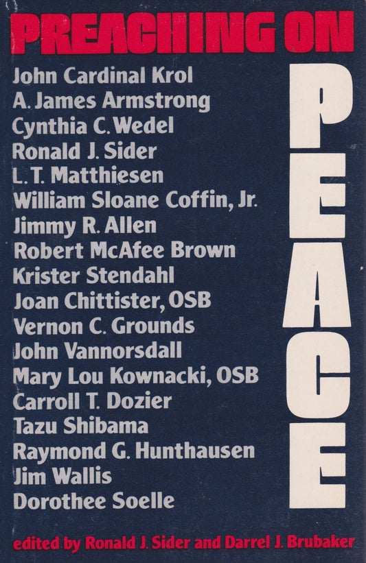 Preaching on Peace book cover