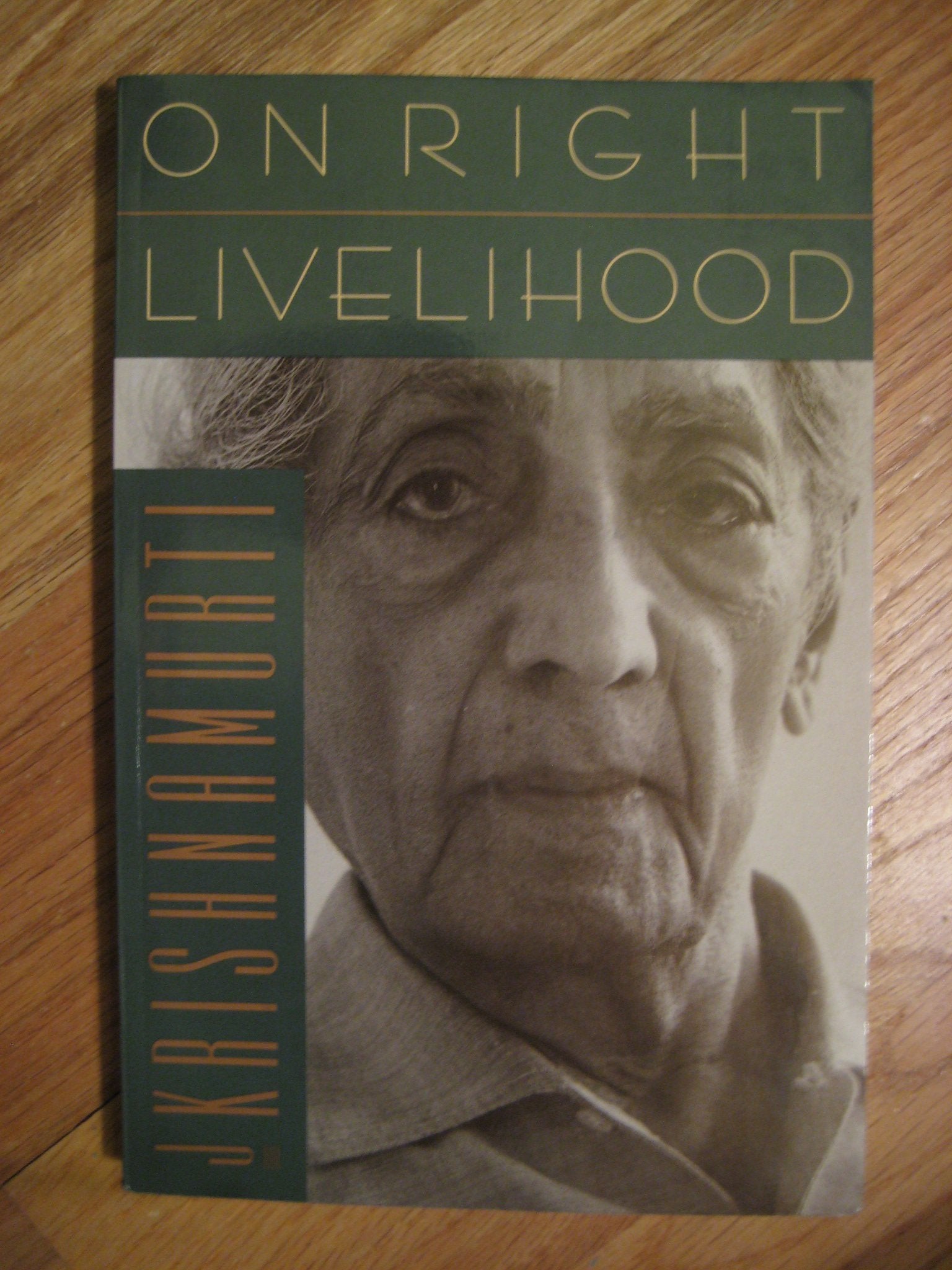 On Right Livelihood book cover