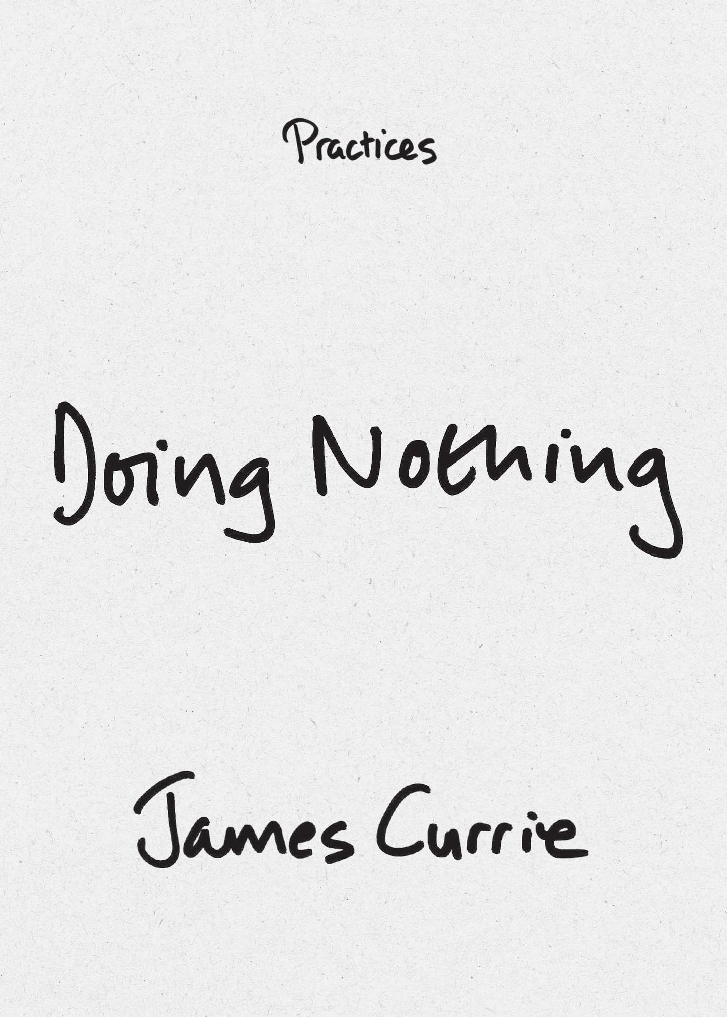 Doing Nothing book cover