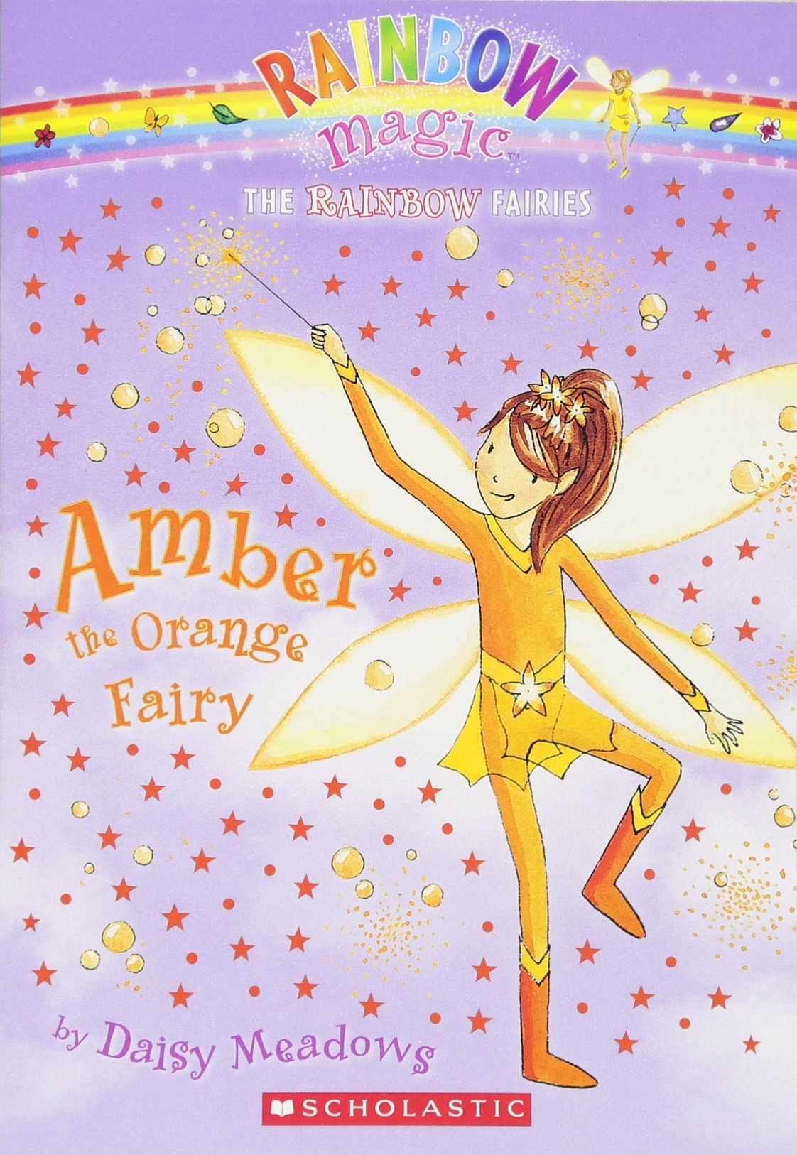 Amber: The Orange Fairy (Rainbow Magic: The Rainbow Fairies, No. 2) book cover