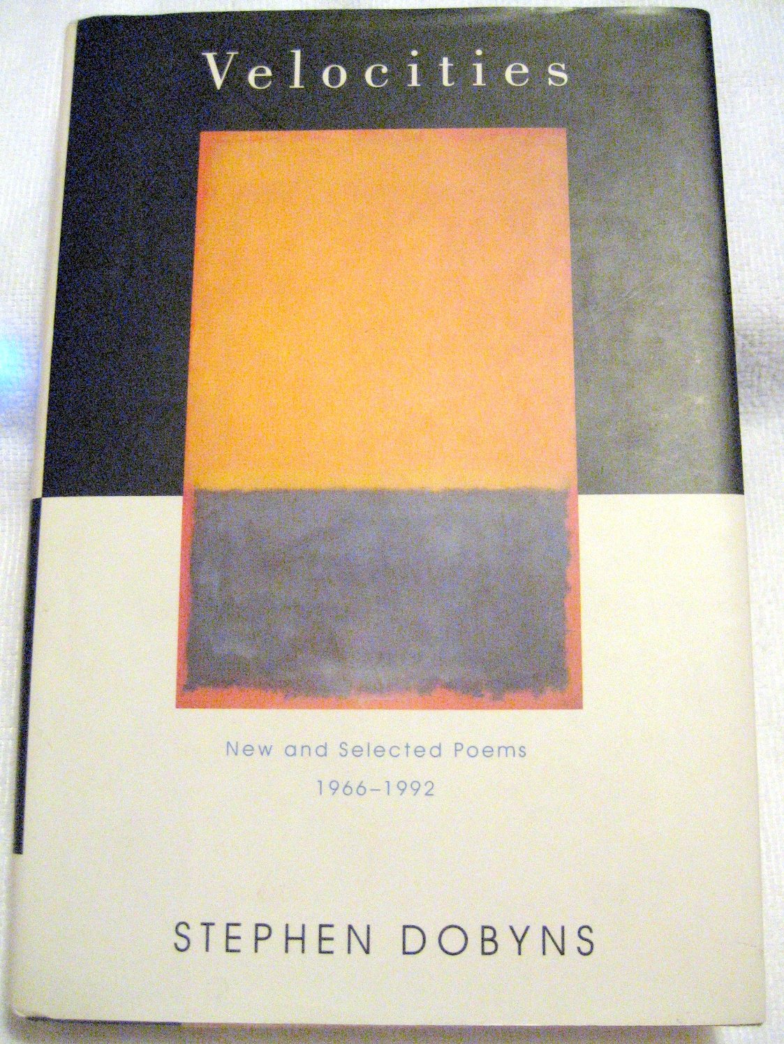 Velocities: New and Selected Poems 1966-1992 book cover