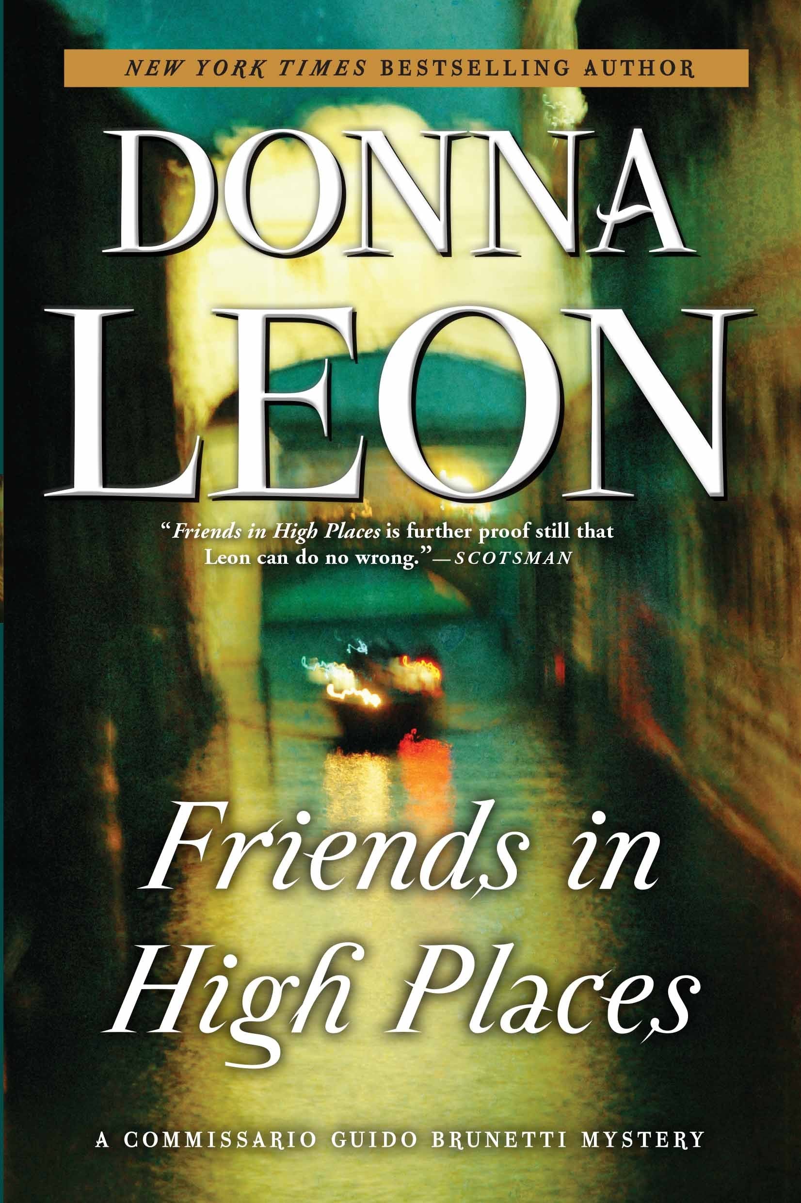 Friends in High Places: A Commissario Guido Brunetti Mystery book cover