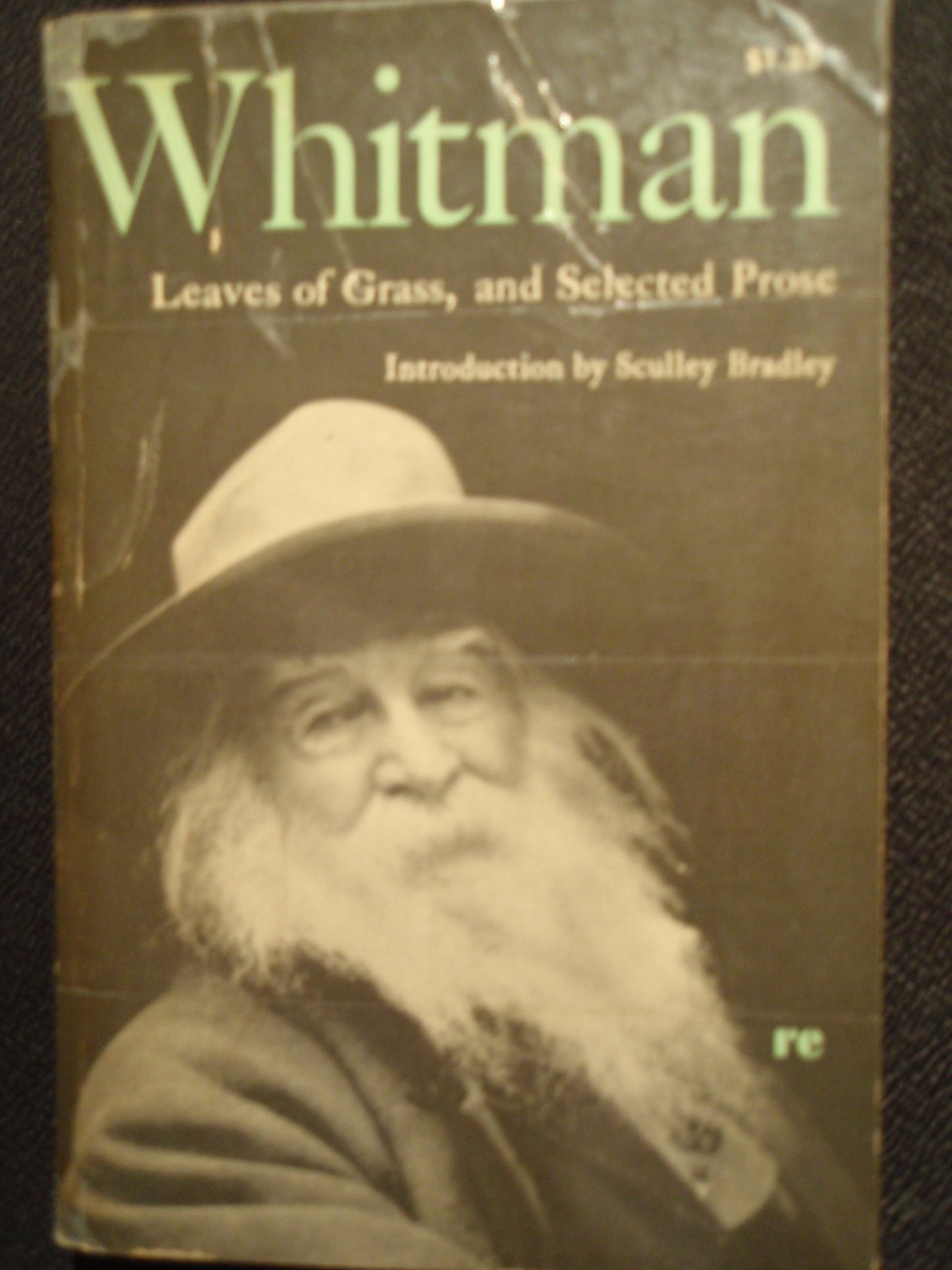 leaves of grass, and selected prose book cover