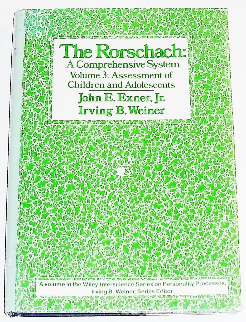 Rorschach, Assessment of Children and Adolescents (Volume 3)