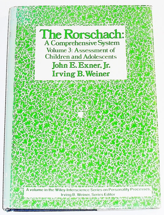 Rorschach, Assessment of Children and Adolescents (Volume 3)
