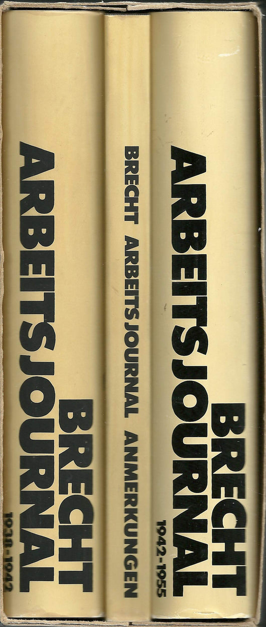 Bertolt Brechts Arbeits Journal (3 Volume Set)
