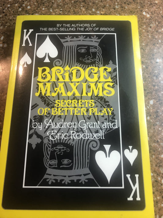 Bridge Maxims: Secrets of Better Play (Prentice-Hall) book cover