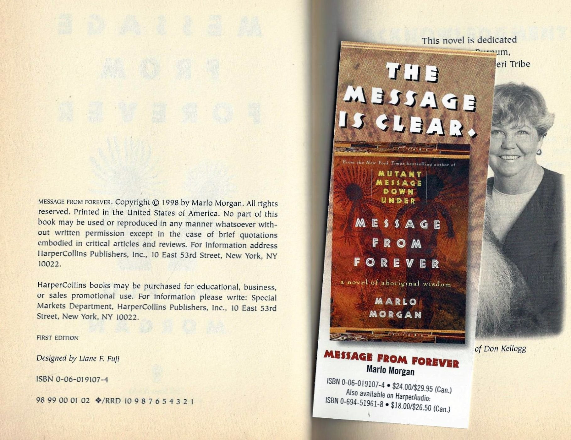 Message from Forever: A Novel of Aboriginal Wisdom book cover