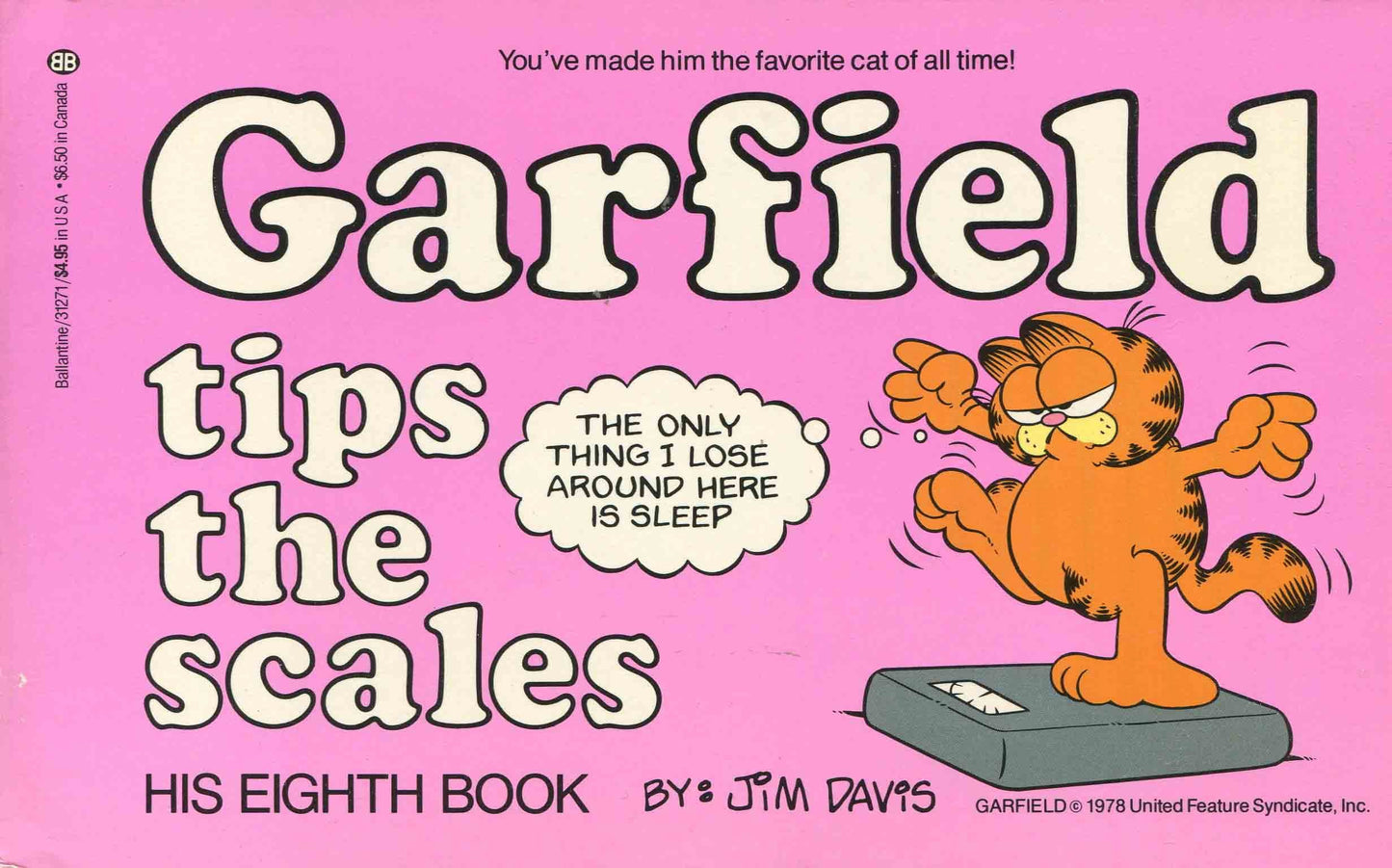Garfield Tips the Scales book cover
