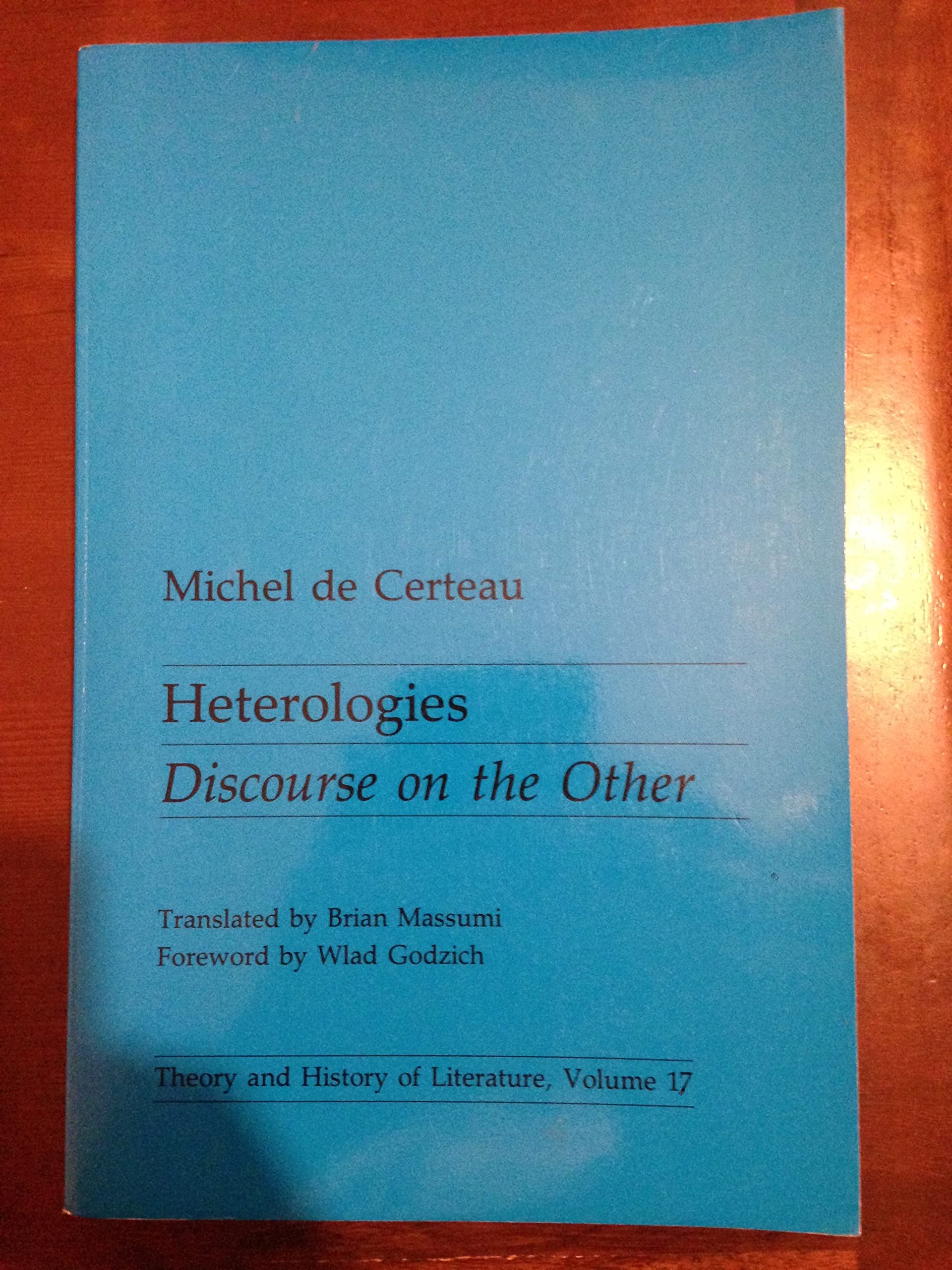 Heterologies: Discourse on the Other Volume 17 book cover