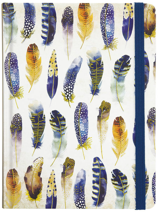Watercolor Feathers Journal book cover