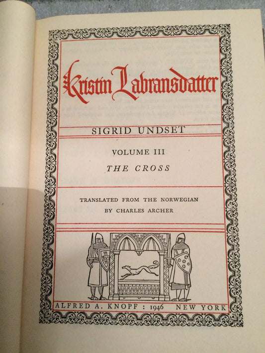 Three Volume Box Set, Including: The Bridal Wreath; The Mistress of Husaby; The Cross book cover