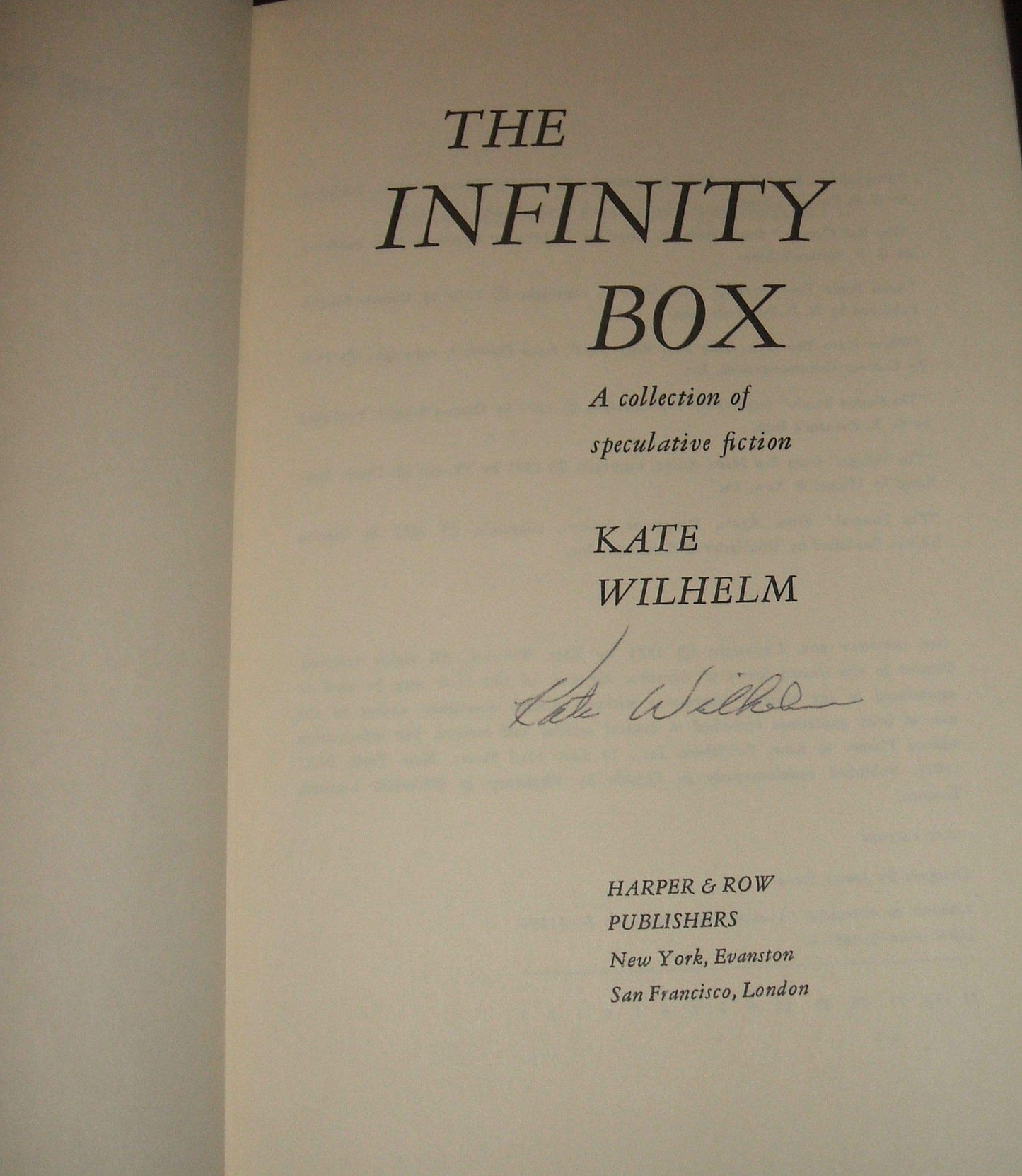 Infinity Box: A Collection of Speculative Fiction