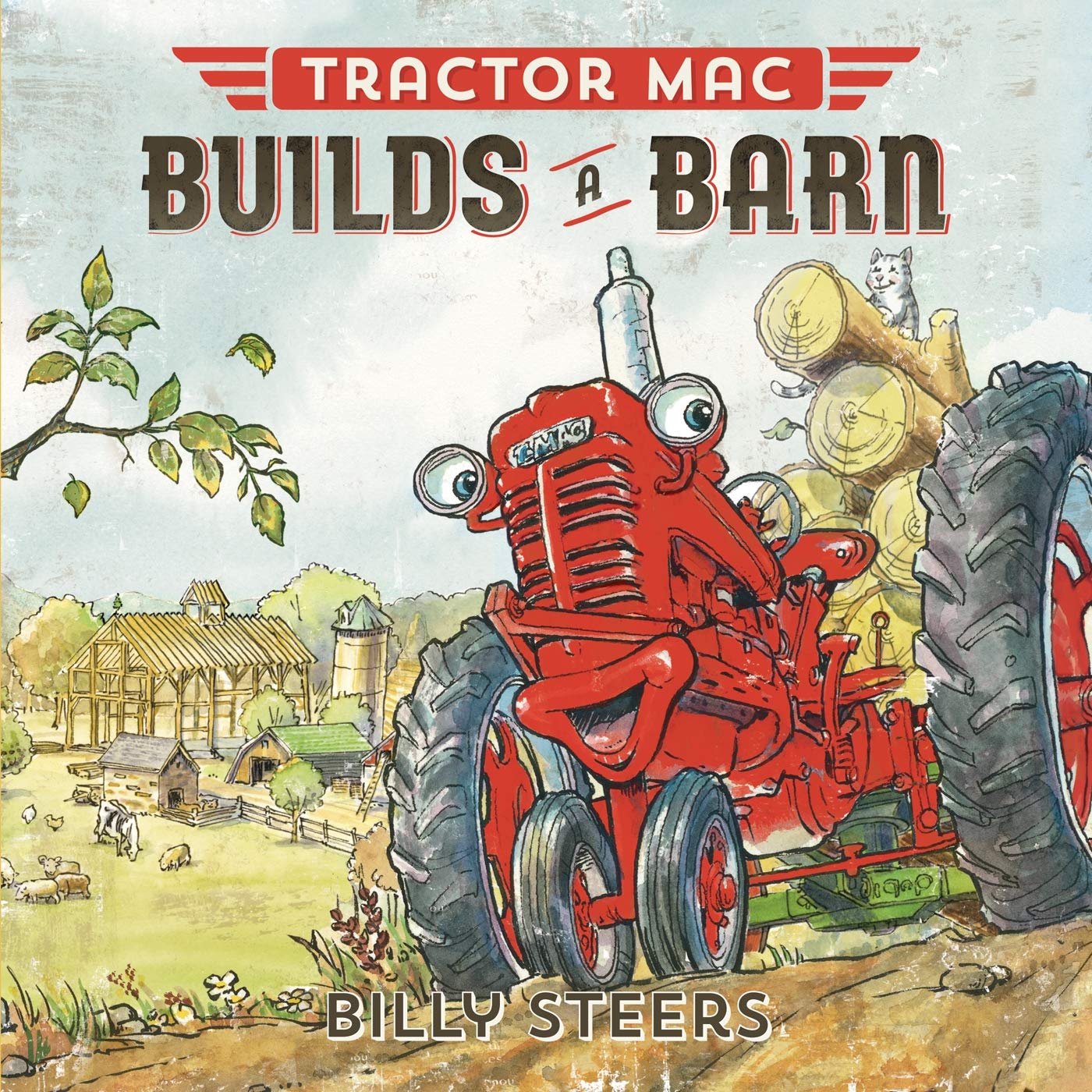 Tractor Mac Builds a Barn book cover