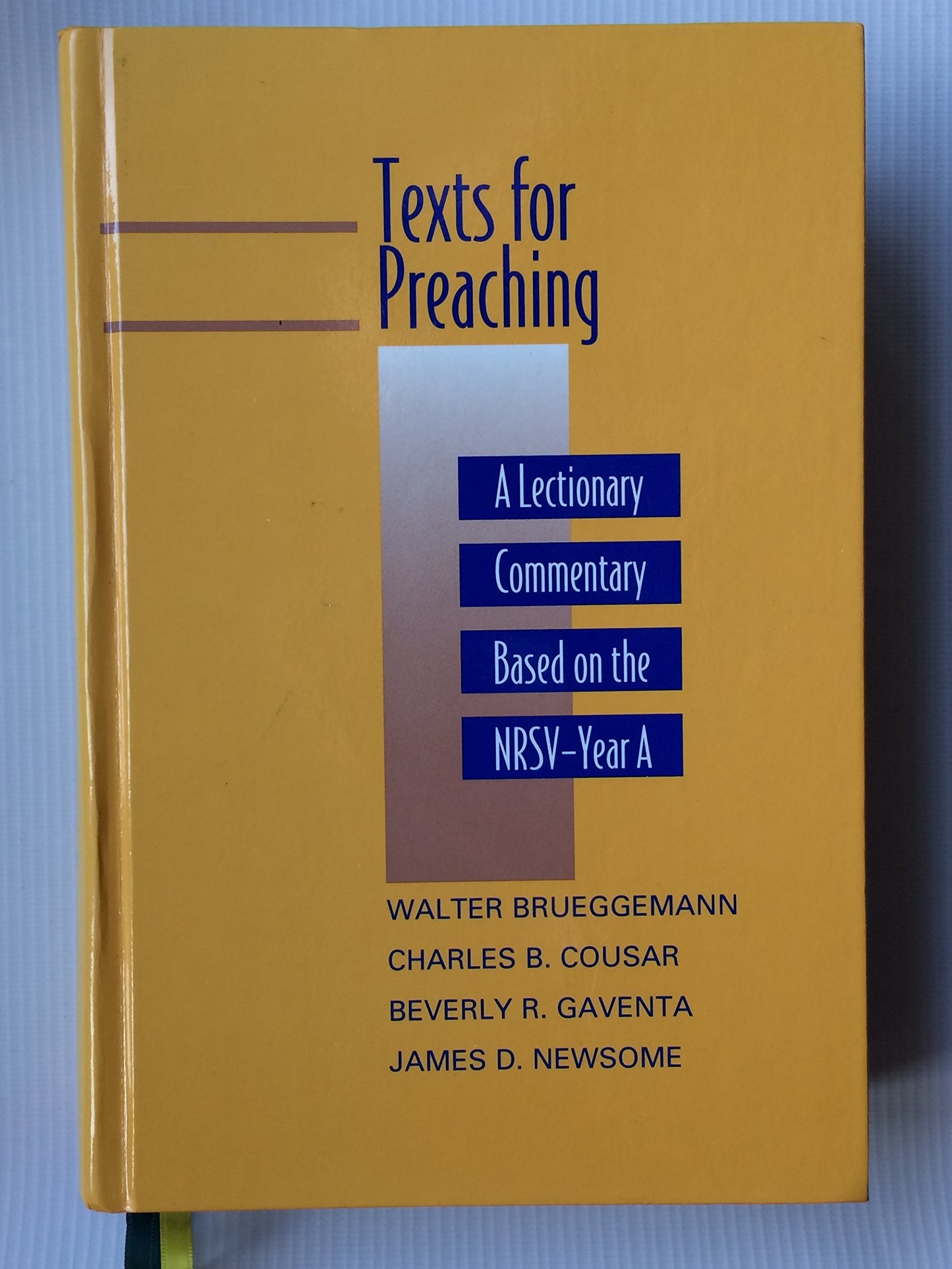 Texts for Preaching, Year a: A Lectionary Commentary Based on the NRSV book cover