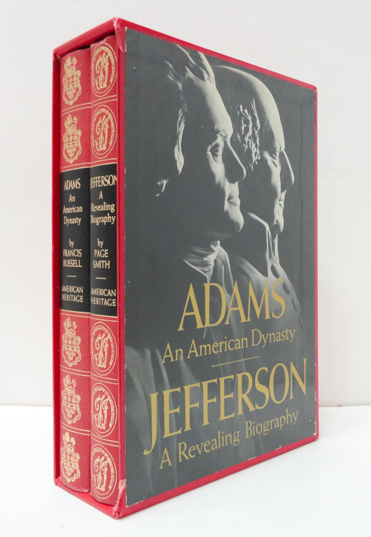Jefferson. a Revealing Biography. Adams. an American Dynasty. Two Volumes in Slip Case