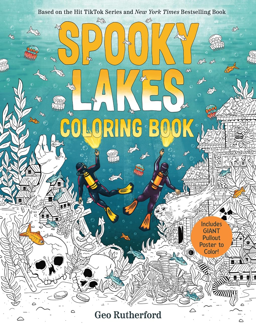Spooky Lakes Coloring Book book cover