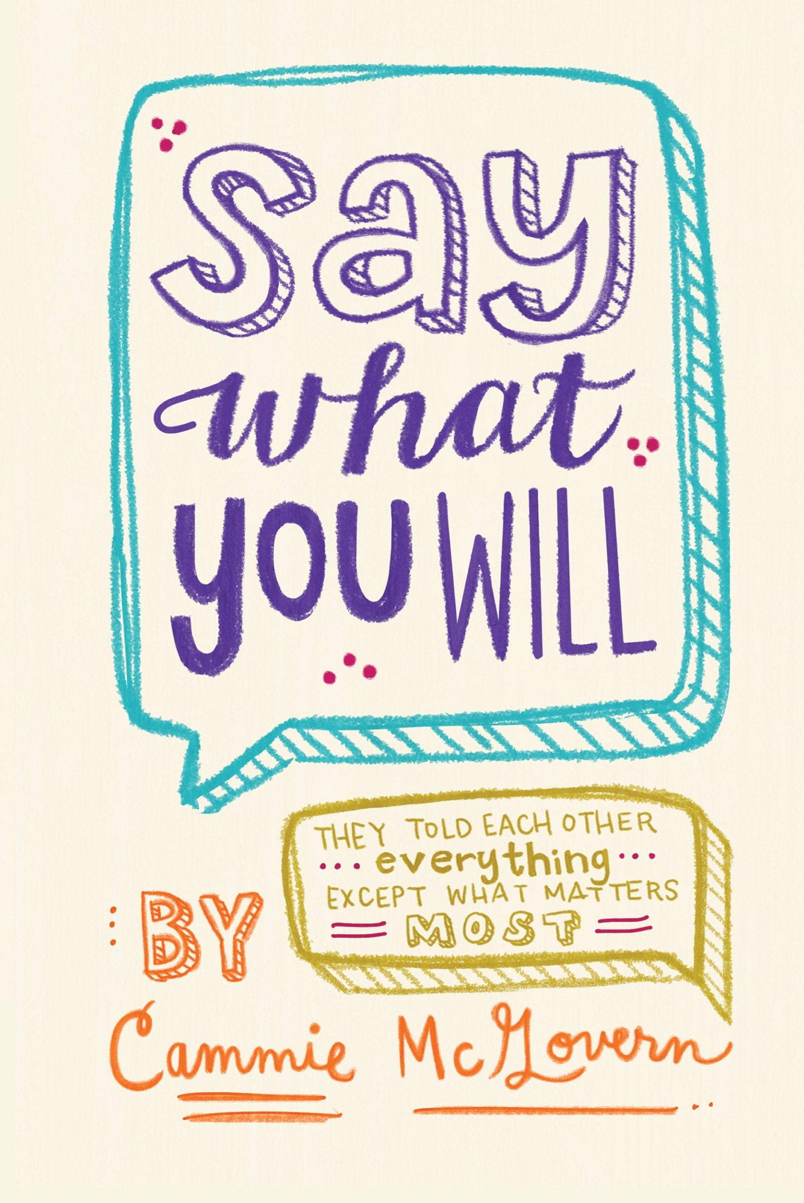 Say What You Will book cover